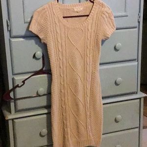 Pink Rose sweater dress